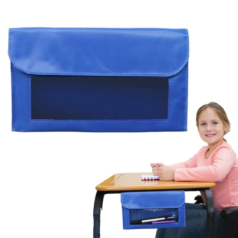 Desk Magnetic Pocket Classroom Calendar Pocket Chart Storage Pouch with Magnetic Back Whiteboard Accessory Storage Case