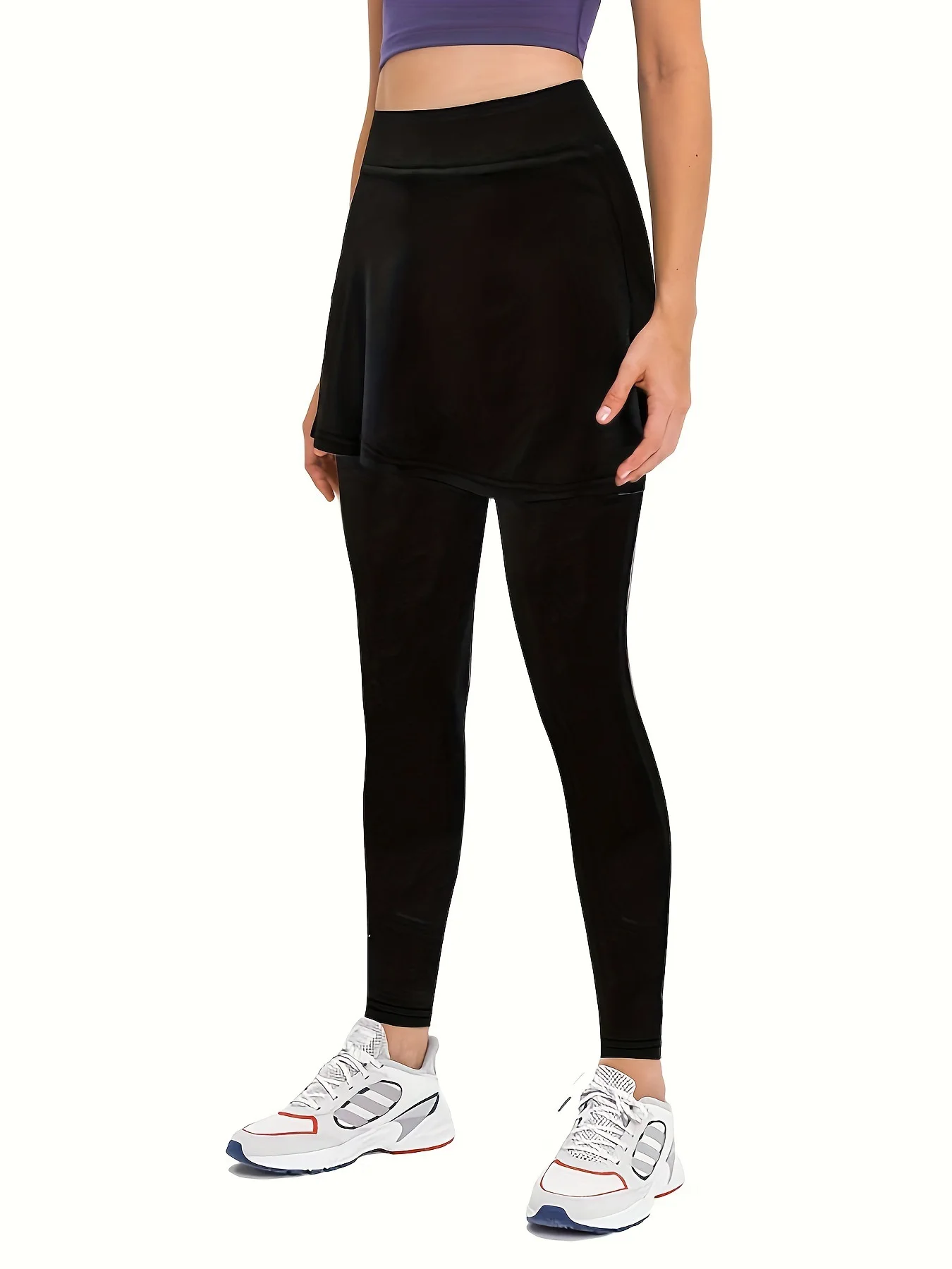 Spring/Summer Fitness Training Yoga Bottom Skirt with High Waist, Abdominal, Hip Covering, Slimming and Tight Tight Sports Pants