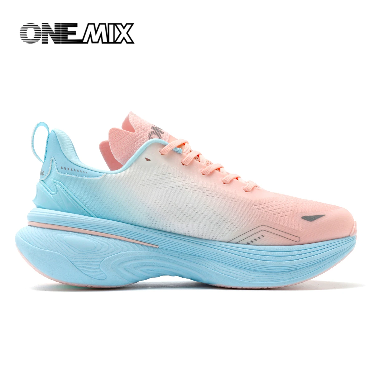ONEMIX New Shock-Absorbing and Wear-Resistant Man Running Shoes Fashionable Fitness Women Sports Shoes Lightweight Road Shoes