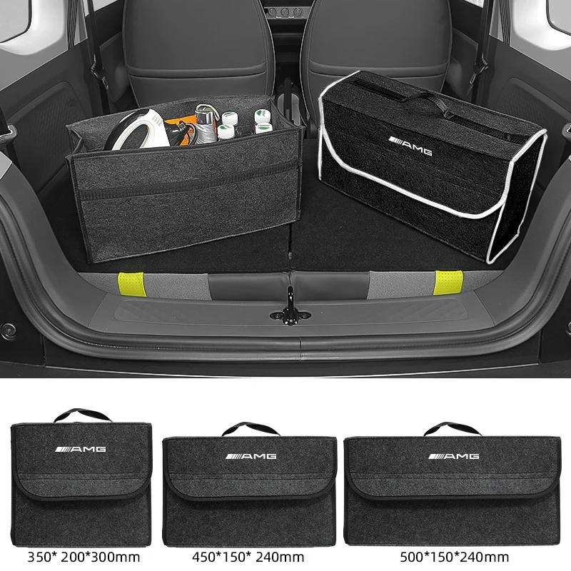 Car Trunk Organizer Large Capacity Folding Storage Bag For Mercedes Benz AMG Class W204 W205 W203 W206 W220 W211 W212 GLC CLS