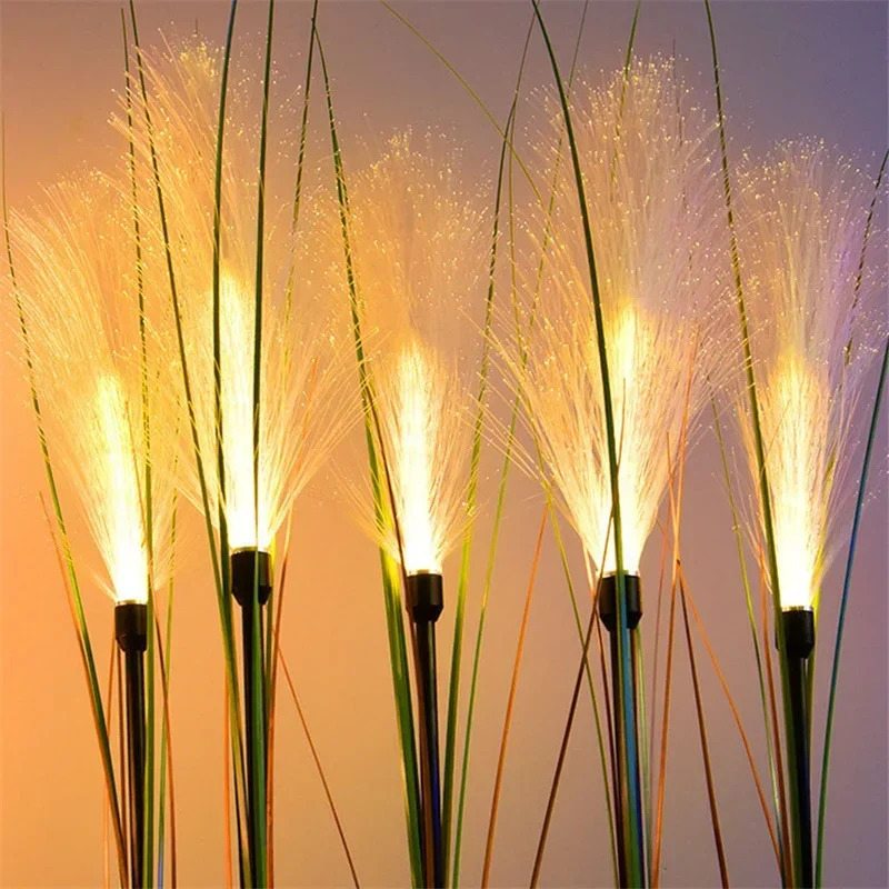 Lampes solaires LED Shoous Reed, lampe de pelouse de paysage étanche, lumière dégradée pour jardin, lampe de Noël, extérieur