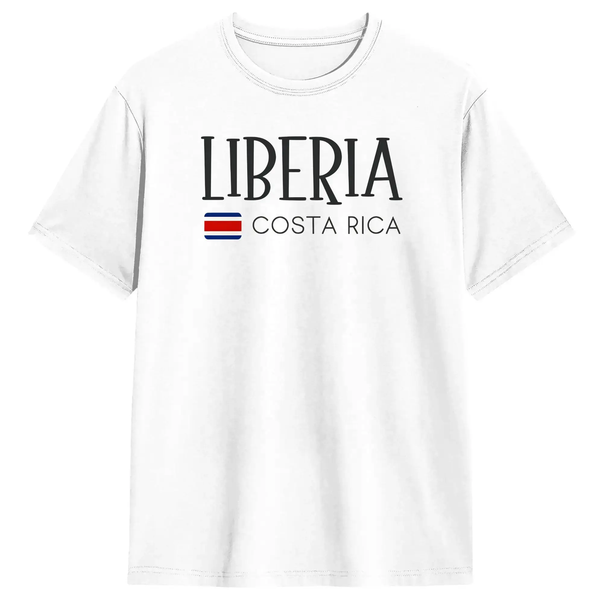 Oversized T Shirt Summer Liberia Costa Rica Novelty T-Shirts  100% Cotton Tshirt for Men Y2K Funny Print Short Sleeve Top Tees