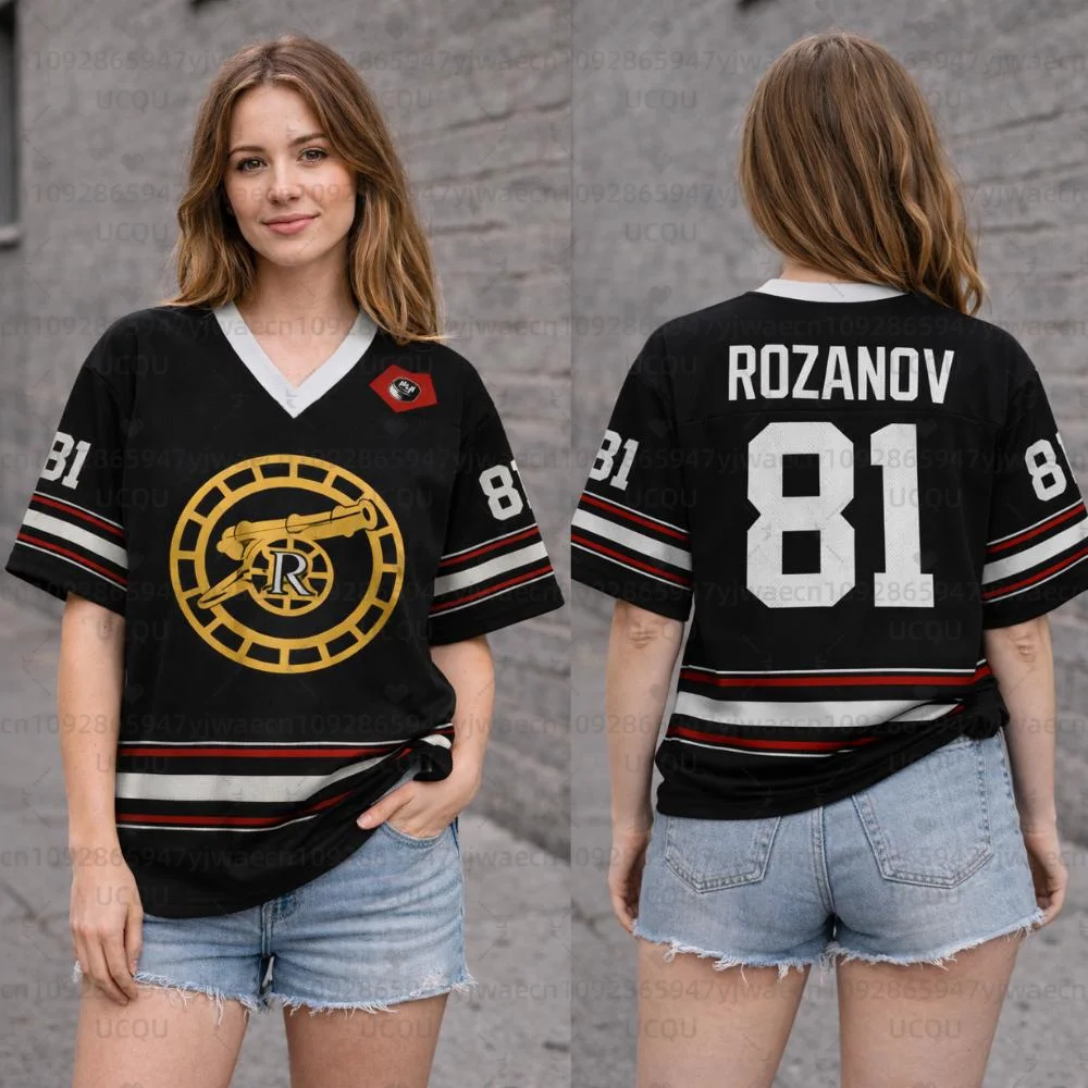 Nueva camiseta de hockey Rivalry con calefacción, camiseta de manga corta para hombre y mujer, camiseta Rozanov HOLLANDER, camisetas Unisex