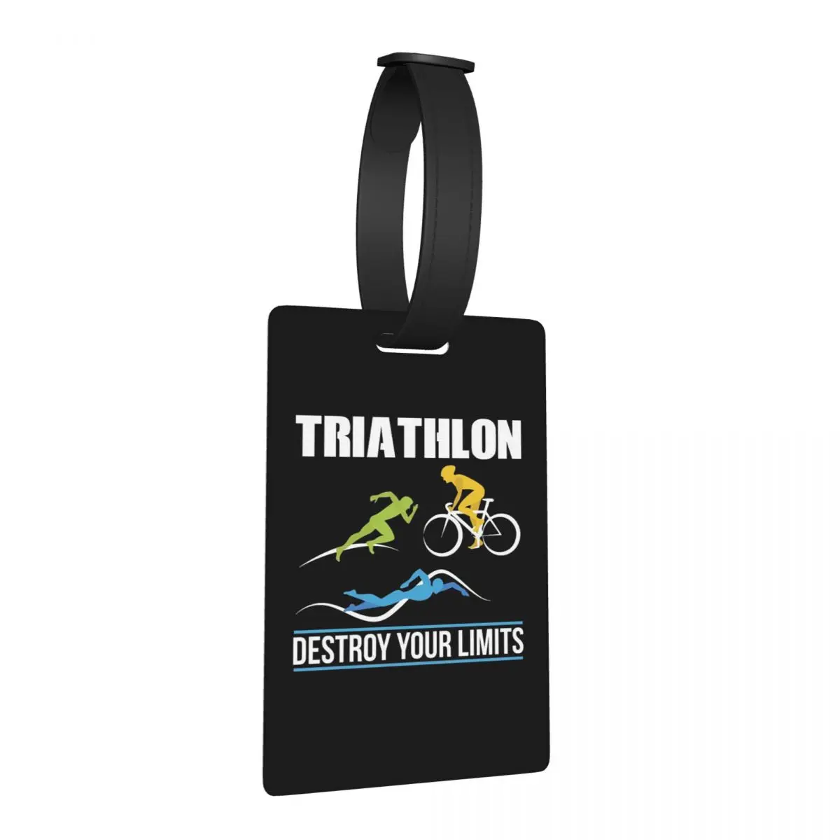 

Triathlon Swimming Cycling Running Luggage Tags Suitcase Accessories Travel Baggage Boarding Tag Label Holder ID Name Address