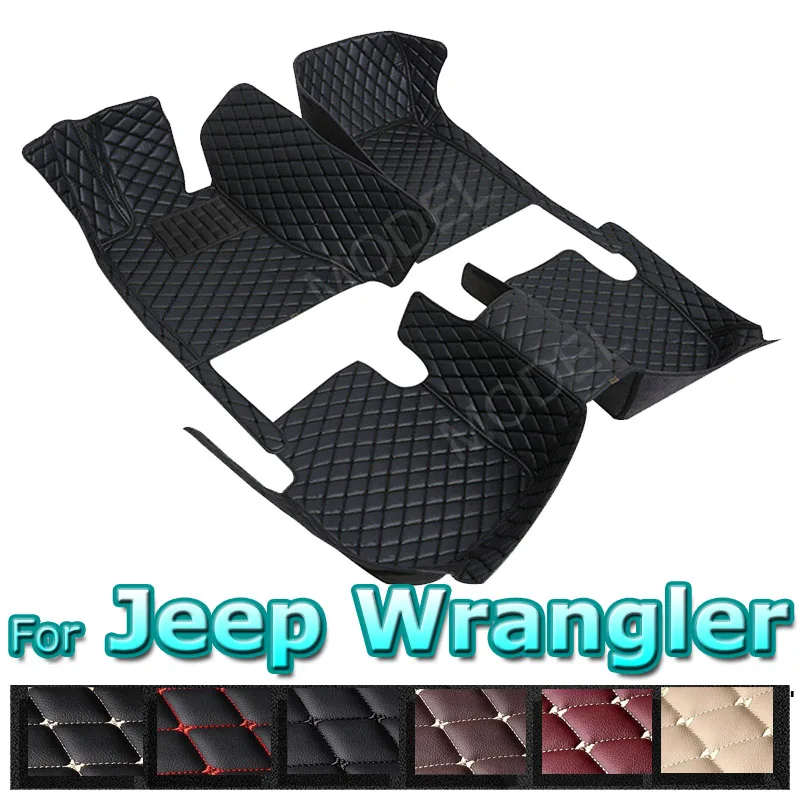 

Автомобильные коврики для Jeep Wrangler JL 4 door 2021 2020 2019 2018, декоративные защитные аксессуары, водонепроницаемые коврики