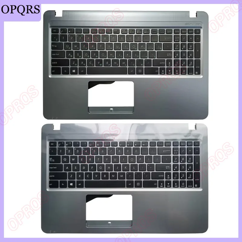 NEW Russian/US Laptop Keyboard for ASUSX540 X540L X540LA X540LJ X540S X540SA X540SC F540 A540 Palmrest  Cover