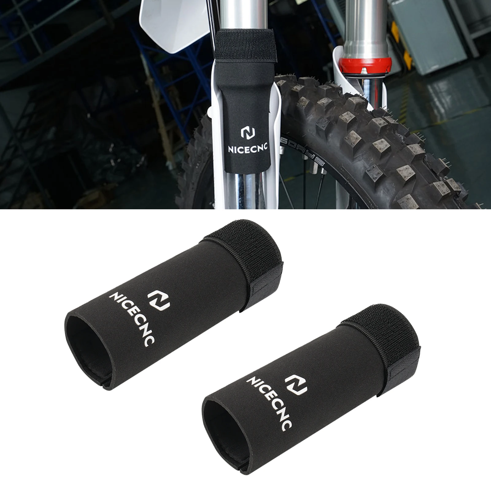 NICECNC para Husqvarna TE 300 TE 250 FE 250 FE 350 FE 450 FE 501 TX 300 protector de sello de calcetín de horquilla delantera para KTM EXC 300 GasGas EC 300
