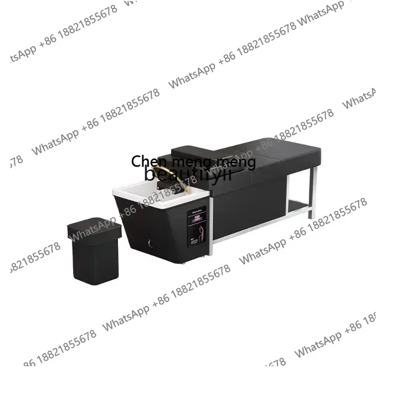 New arrive Beauty Salon  Free Drainer Head Therapy Shampoo Chair Water Storage Type Constant Temperature Water Circulation  Faci