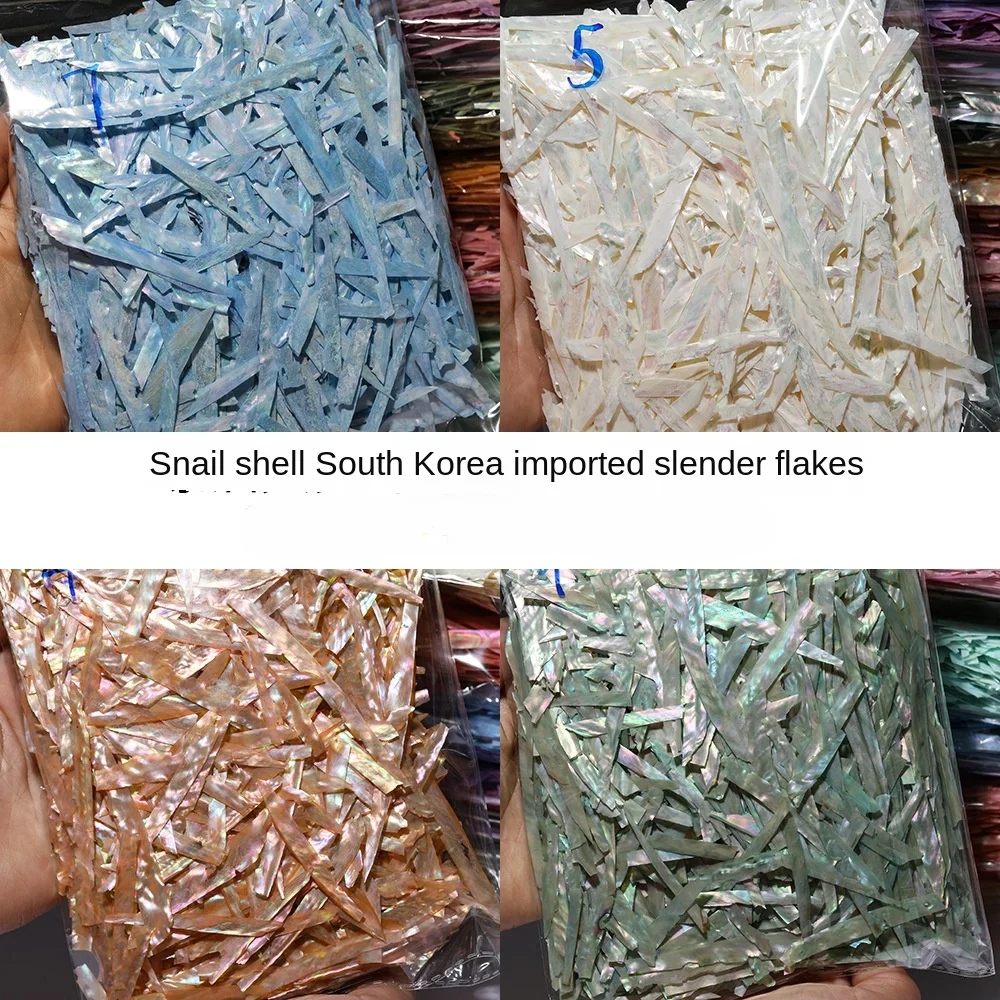 50 جرام/الحقيبة شرائط أظافر كورية رفيعة للغاية - تطعيمات أم اللؤلؤ الطبيعية لفن الأظافر المحيطي الأنيق #5