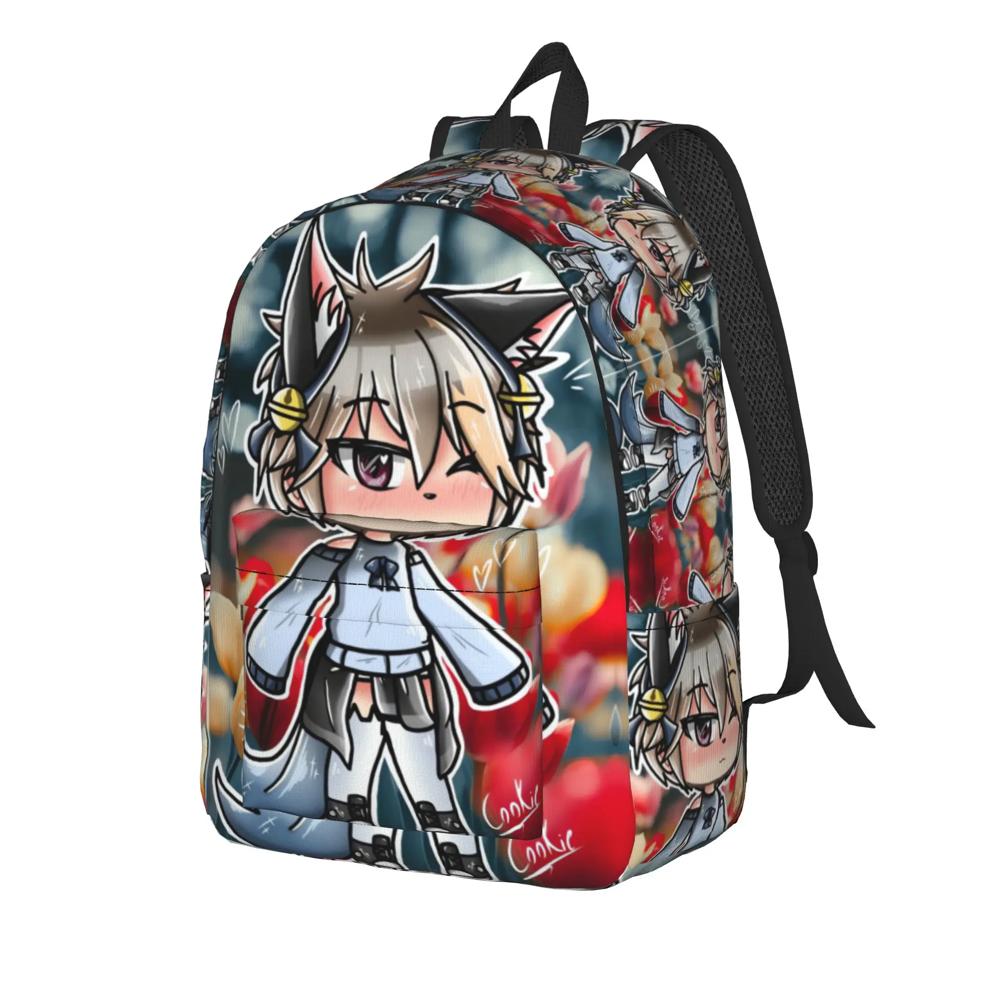 Cartoon Youthful Gacha Life Backpack  Fashion Backpacks Teen Daily Breathable High School Bags Custom Rucksack