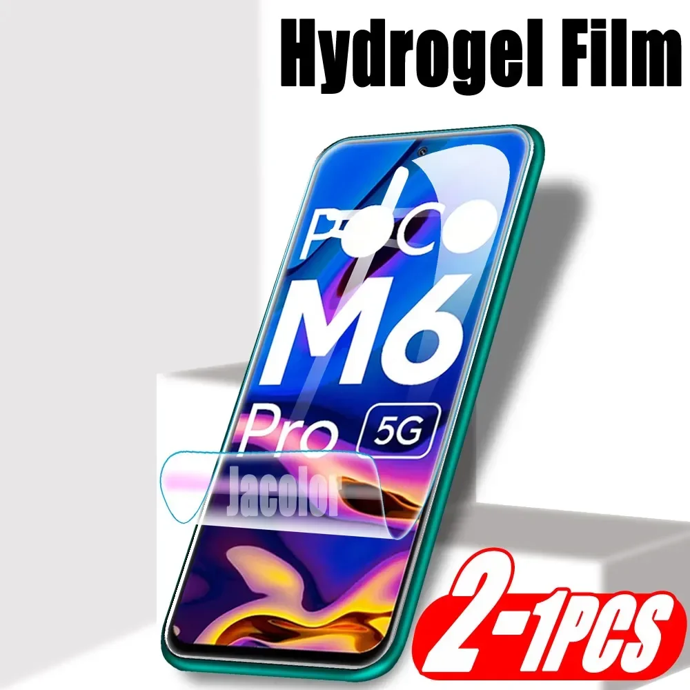 

1-2PCS Hydrogel Film For Xiaomi Poco M6 M4 Pro 5G M5 M5s Screen Protector M 6 5 4 5s 5Pro 6Pro 4Pro M6Pro 5 G