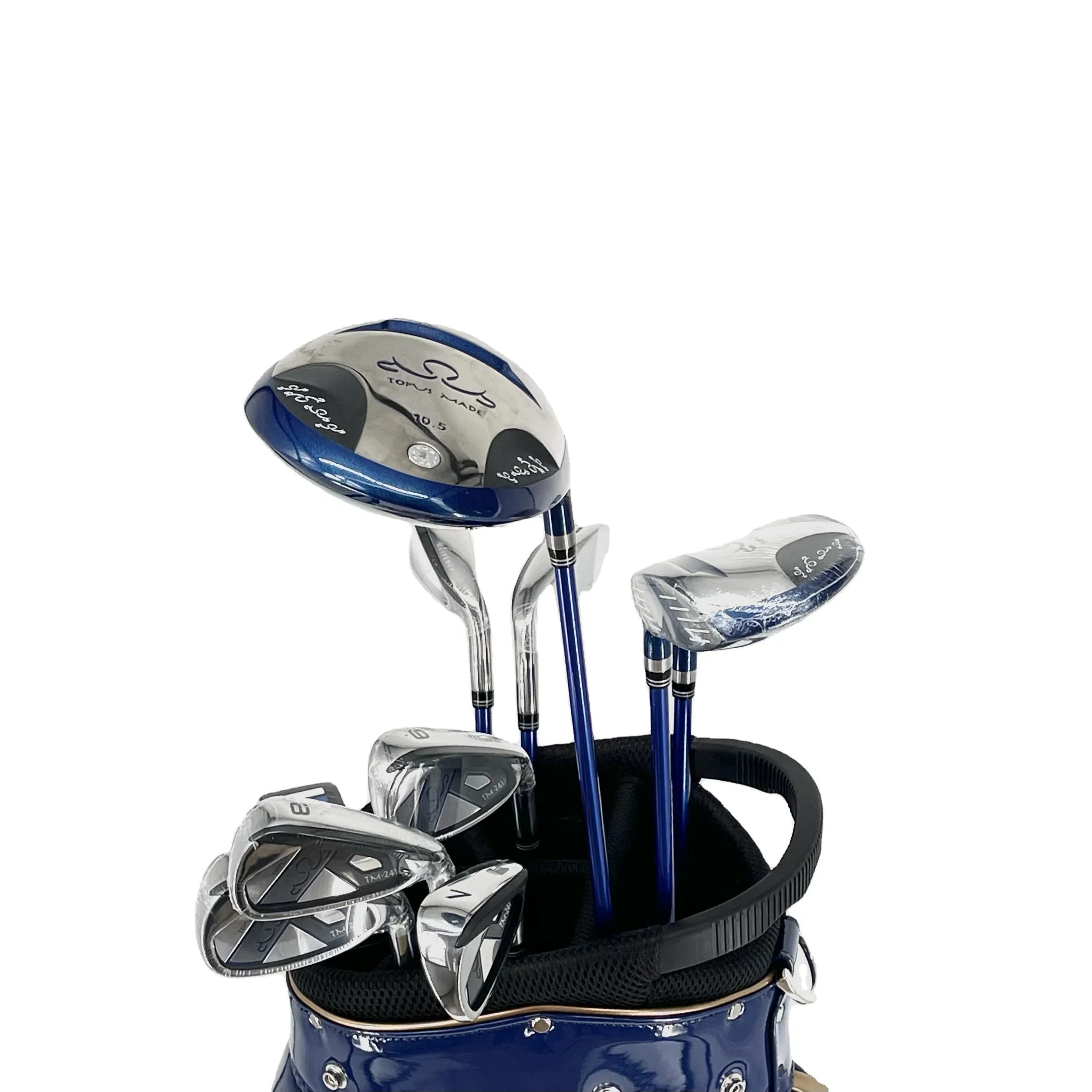 Men Right Handed Complete Golf Practice Club Set Full Equipment for Golf Course Beginner Players