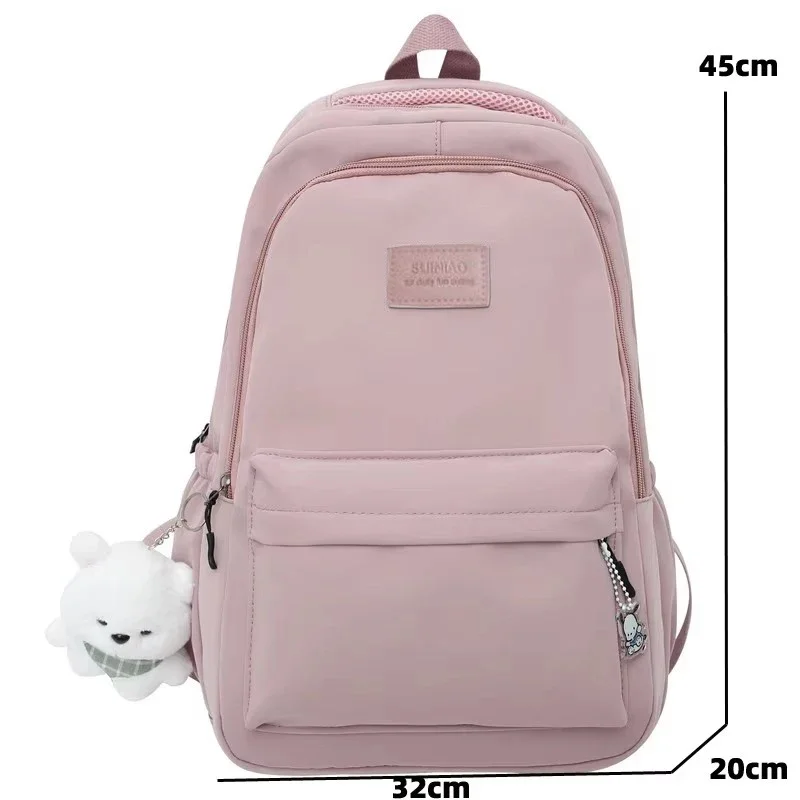 Nuovi uomini di moda femminile zaino universitario impermeabile ad alta capacità borse da scuola per laptop da donna alla moda borsa da viaggio per ragazza carina cool