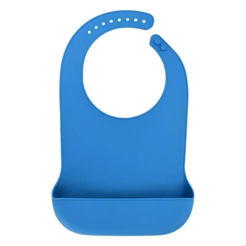 CORB Washable Adult Dining Bib Cloth Protector Waterproof Fabric Apron Crumb Catcher