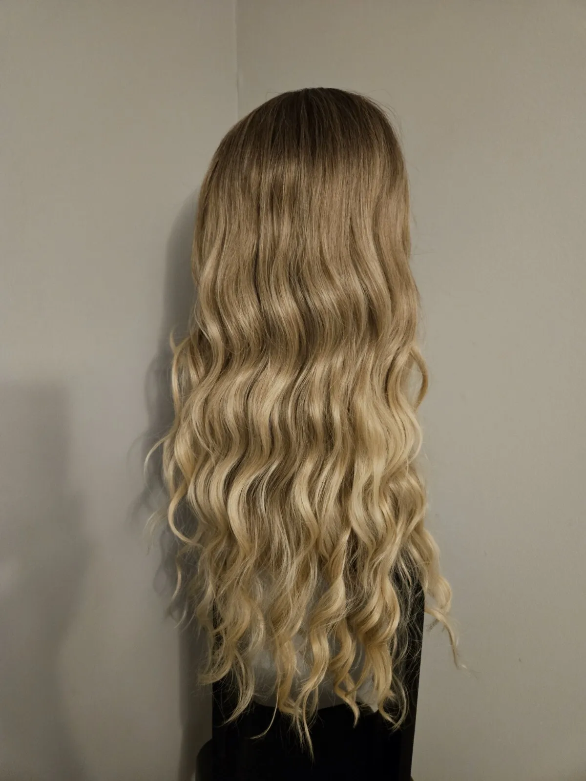 جديد طويل مختلط أشقر متموج الشعر الانفجارات الكثير من الألوان أومبير #4