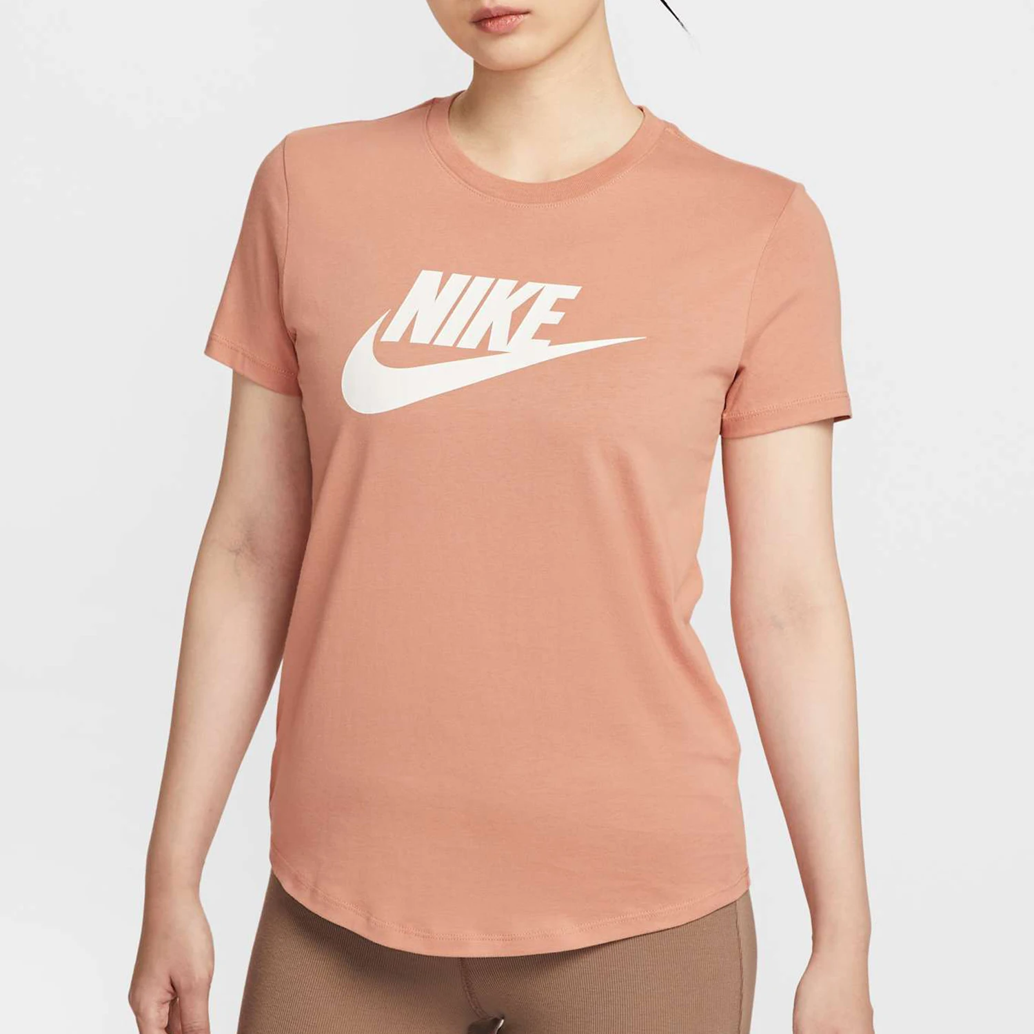 

Оригинальная летняя женская спортивная футболка Nike с круглым вырезом, дышащая, с короткими рукавами, для бега, DX7907-688