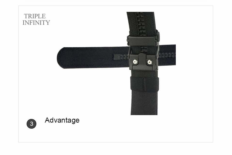 Sturdy Metal Automatic Buckle Hard Tactical Belt Double Layer Thickened Hanging Gun Belts For Men Outdoor 3.8cm Width Waistband