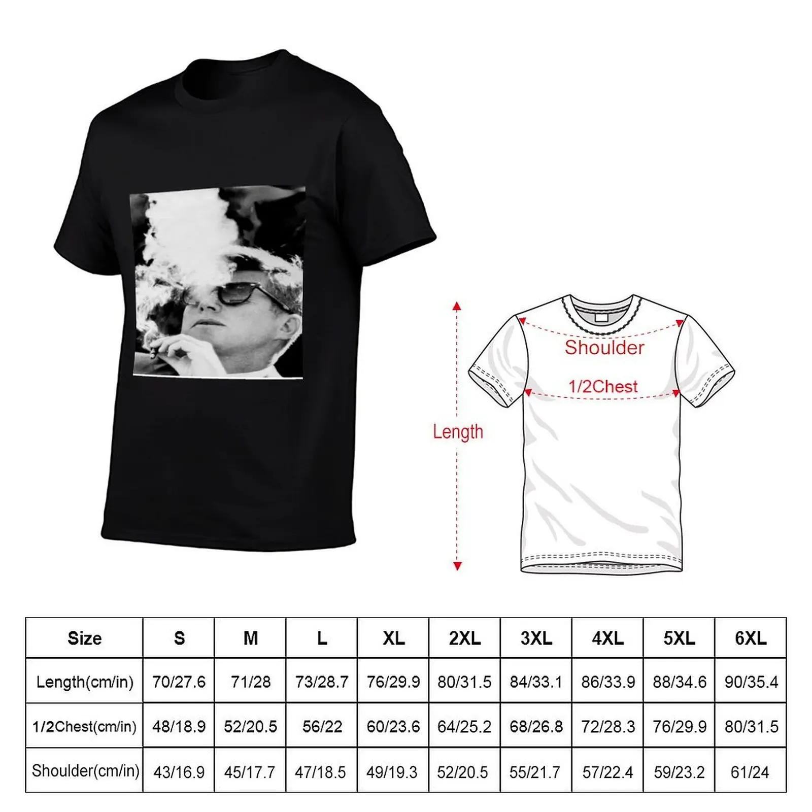 jfk T-Shirt, Summer Casual Cotton Tee, Oversized Streetwear Tops, Vintage Graphic Print, Loose Fit Short Sleeve, 100% Cotton