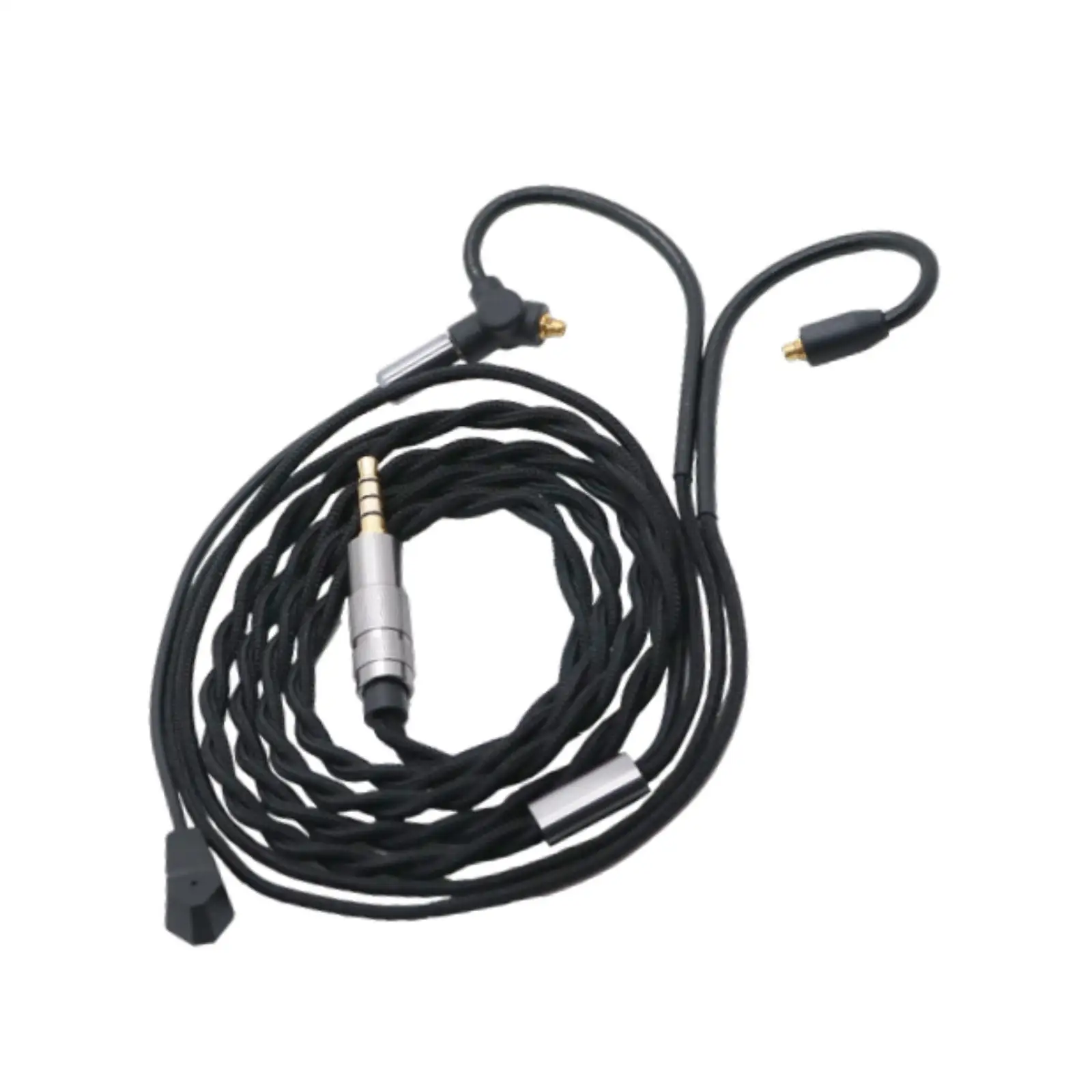 Mmcx Earphone Cable Premium Repair Part Detachable High Performance 1.2M Cable Length Sturdy Replacement Earphone Wire with Mic