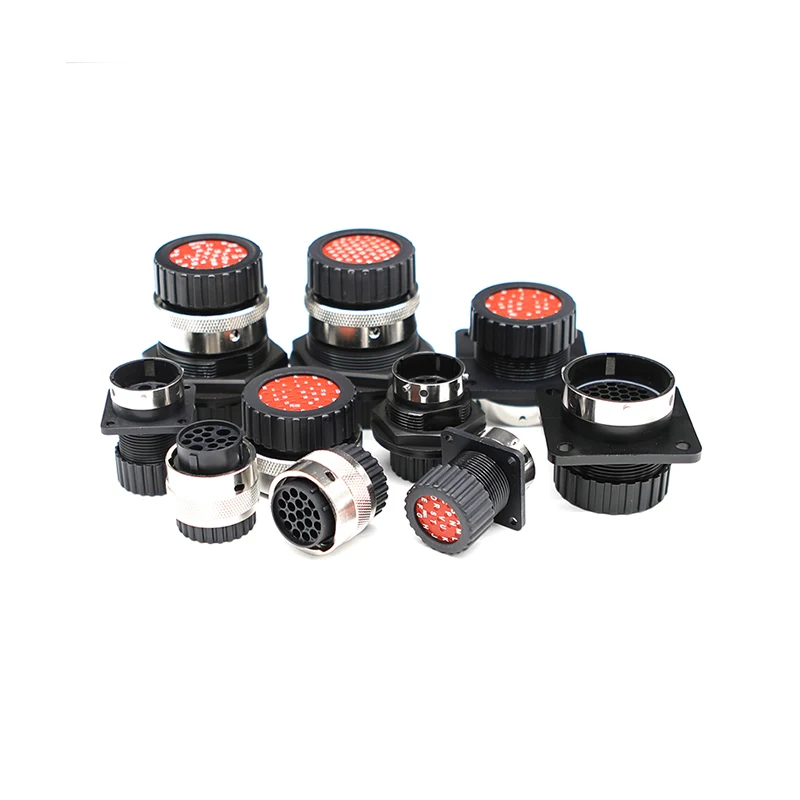 192900-0425 Wasserdichter Kfz-Stecker, runder Luftfahrt-Buchsenstecker vom ITT-Typ, Kunststoffgehäuse-Stecker, 34-poliger weiblicher Kopf