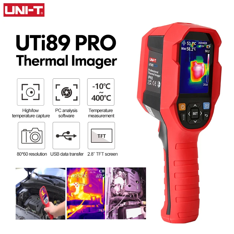 UNI-T Thermal Imaging Camera UTI89 PRO 4800 Pixel Thermal Camera For Repair Thermovision Infrared Thermometer Type C