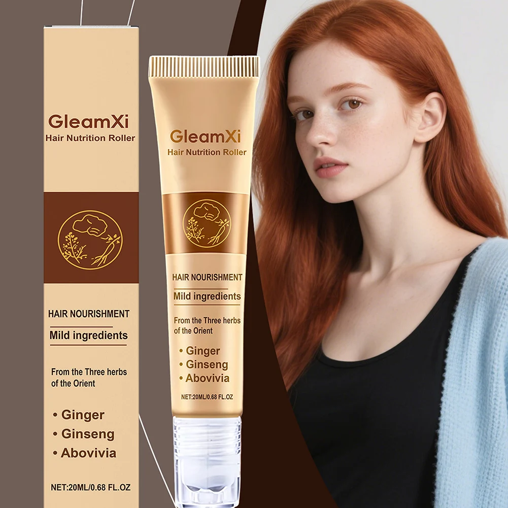 Ginger Extract Hair Growth Roll on Hair Loss Control Treatments Natural Ginger Hair Strengthening Oil Hair Nutrition Roller