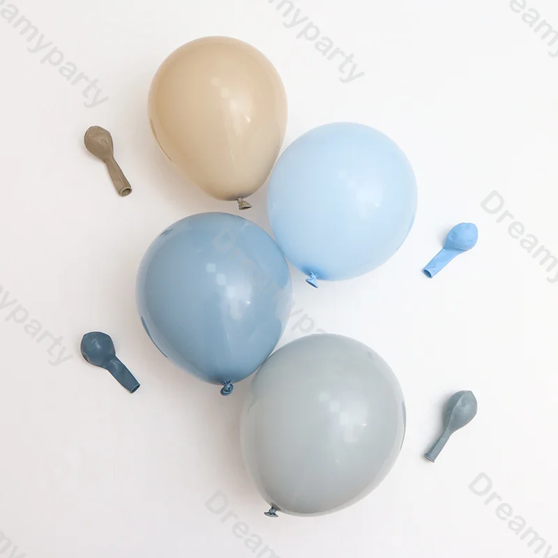 5/10/12/18inch Smoke Blue Grey Balloons Baby Birthday Shower Globos Gender Reveal Graduation Party Wedding Decoration Supplies