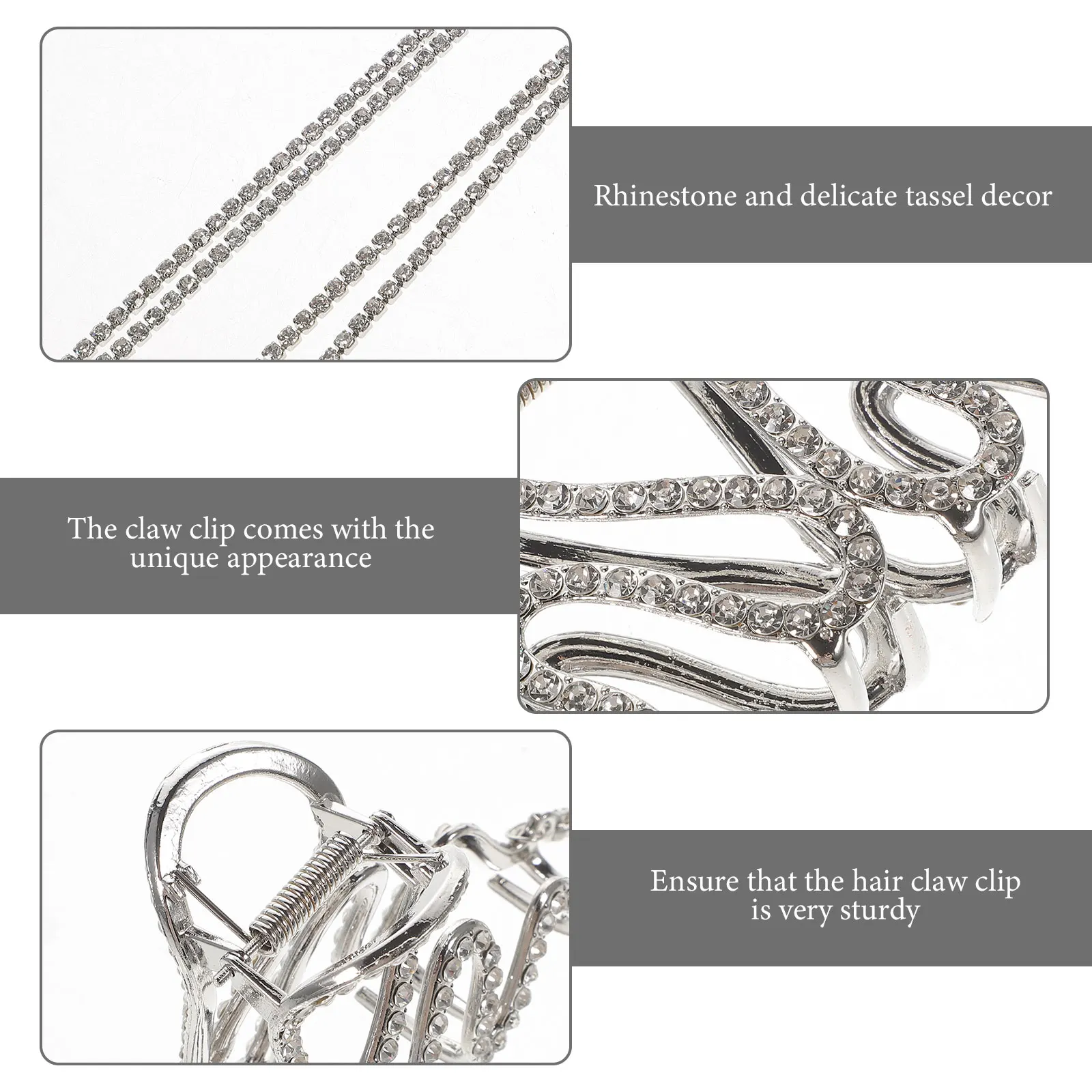 

Кисточка со стразами, зажим для волос в виде змеи, большой металлический зажим, женский инструмент для укладки волос, практичный инструмент для макияжа, приготовления пищи, мытья лица