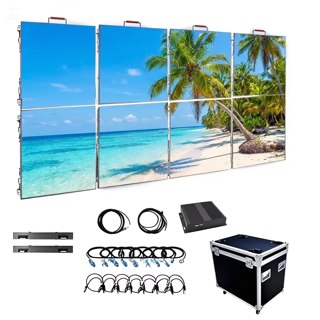 Outdoor High-resolution P4.81 Rental LED Wall for Concert Stage Background Wedding Party