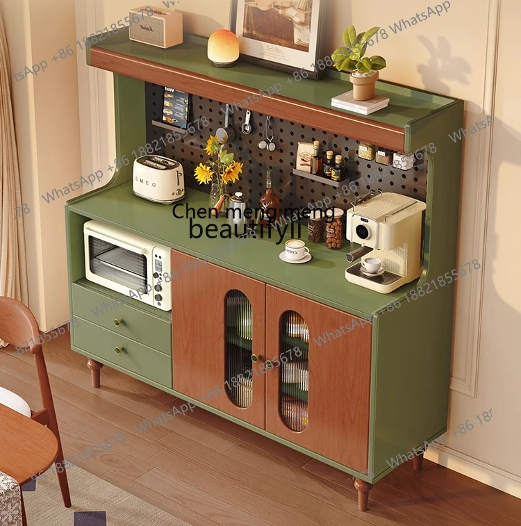 

X Vintage Sideboard Storage Living Room Coffee Solid Wood Cabinet Home Tea Water Organizer Cabinet