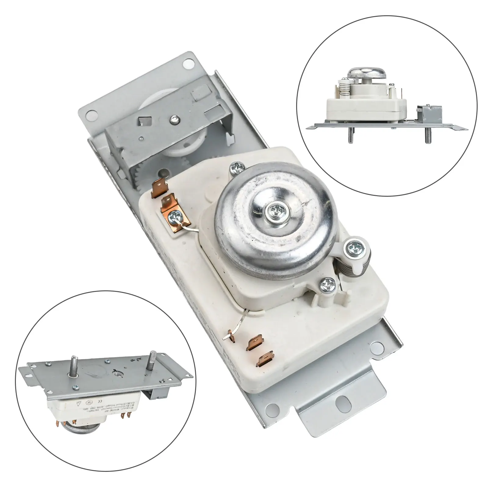 Stainless Steel Timer Switch Designed for Midea WLD351S WLD352S Microwave and Electric Oven Models 15A 250V AC