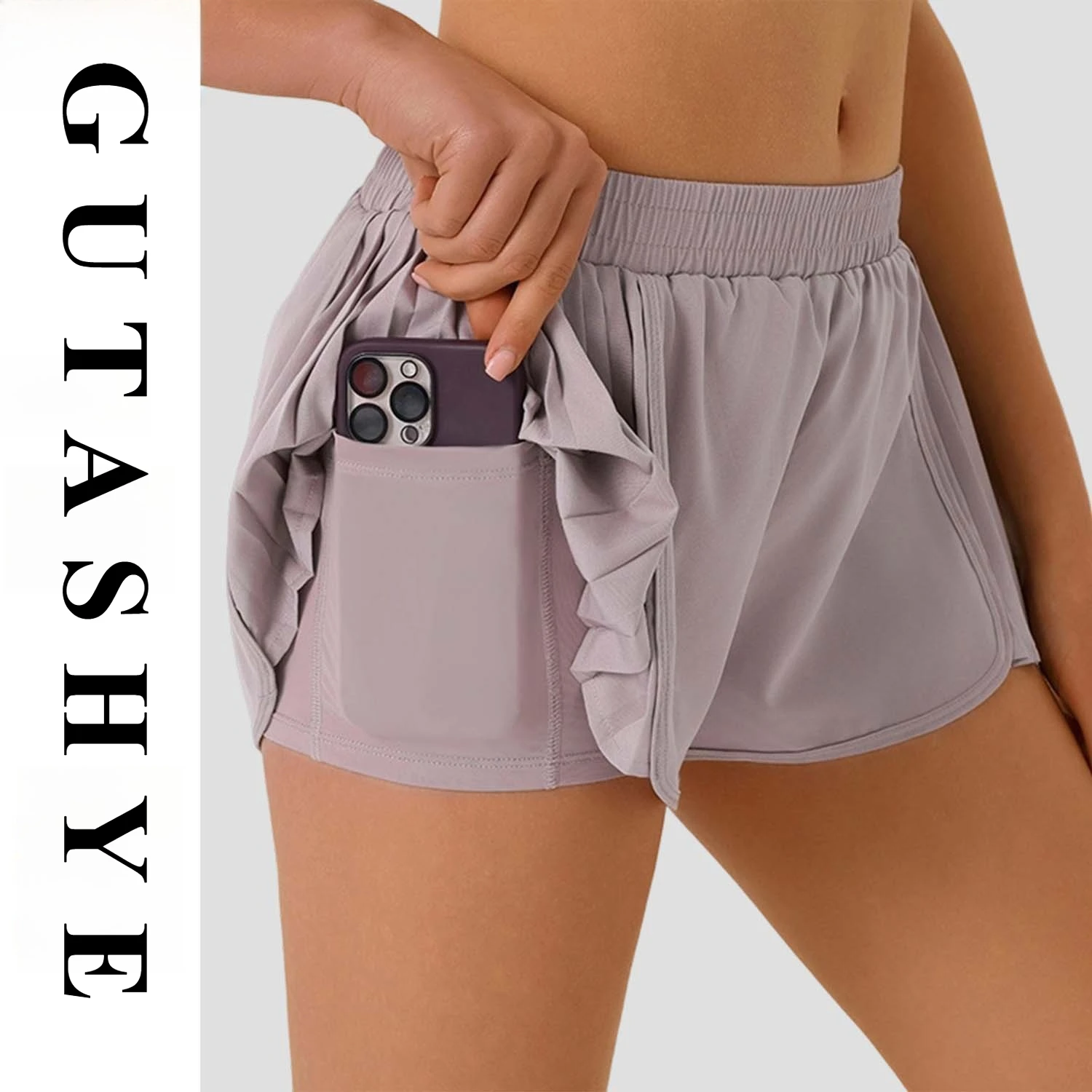 Sport Shorts for Women Quick‑dry Breathable Anti‑exposure for Road‑jogging Yoga‑practice Outdoor‑leisure Daily‑fit Sport Bottoms