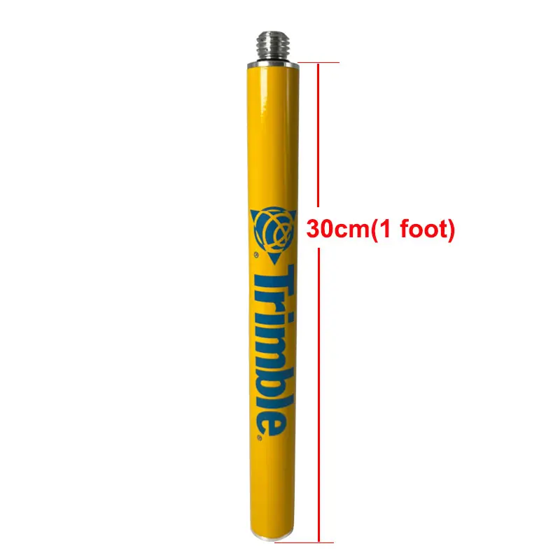 30cm 1 Foot Surveying Extension Pole Prism Antenna Extend Section For Trimble  R12i R12 R10 R9snR8s R2 GPS 5/8 x 11 thread