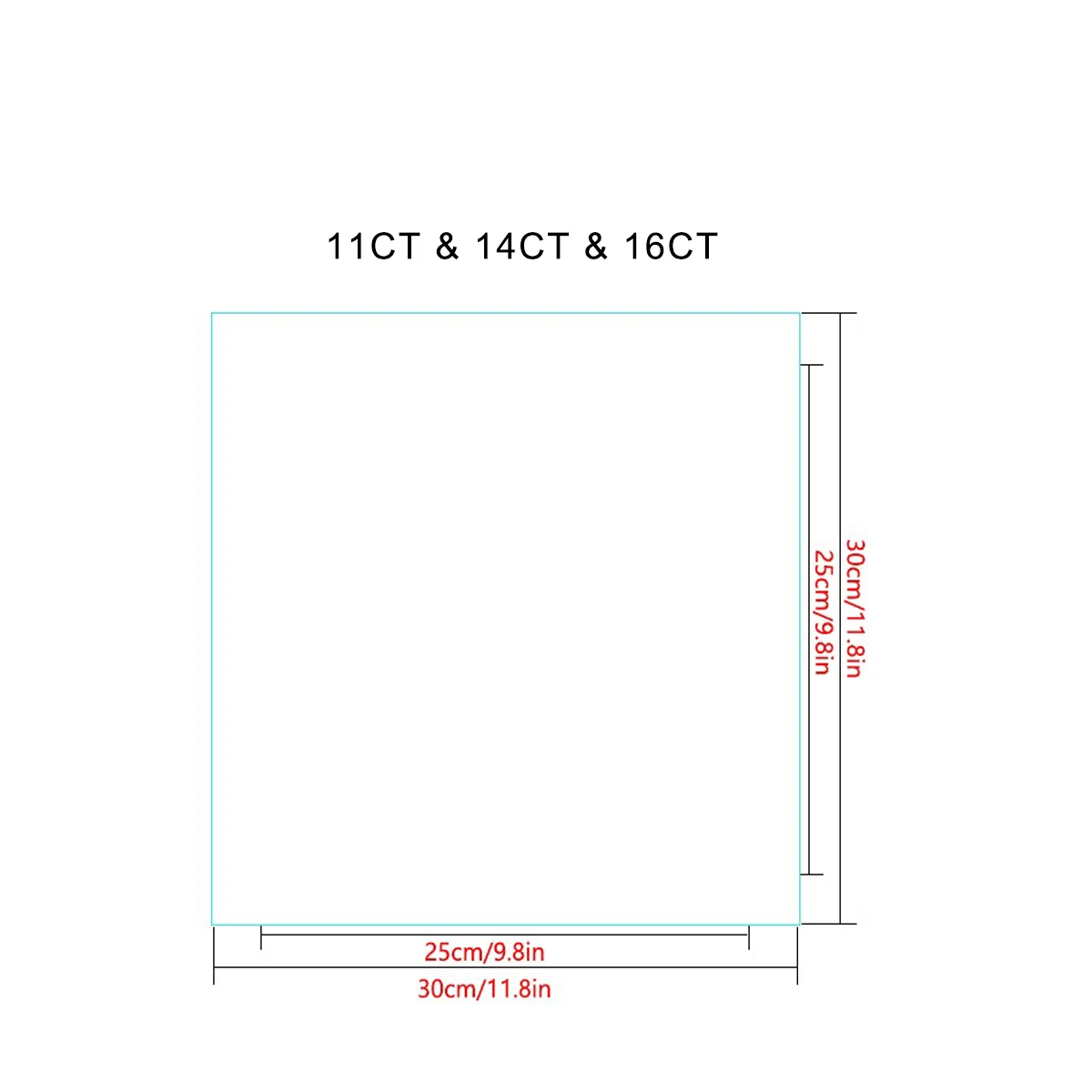 1 Stück 30x30 cm/11,8 Zoll Tierwelt Gestempeltes Kreuzstich-Set DIY-Kit 11/14/16CT DIY-Stickset DIY-Kreuzstich-Set – Detail 3