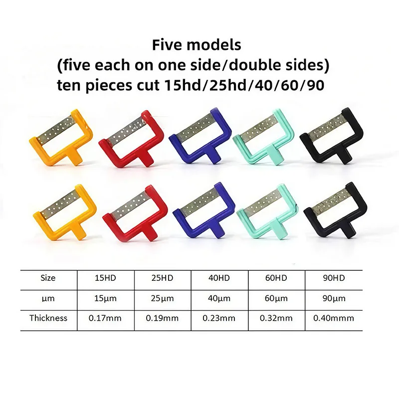 

1SetDental Interproximal Enamel Removal Kit High-Temperature Sterilization Compatible Interproximal Spacers and Polishing Strips