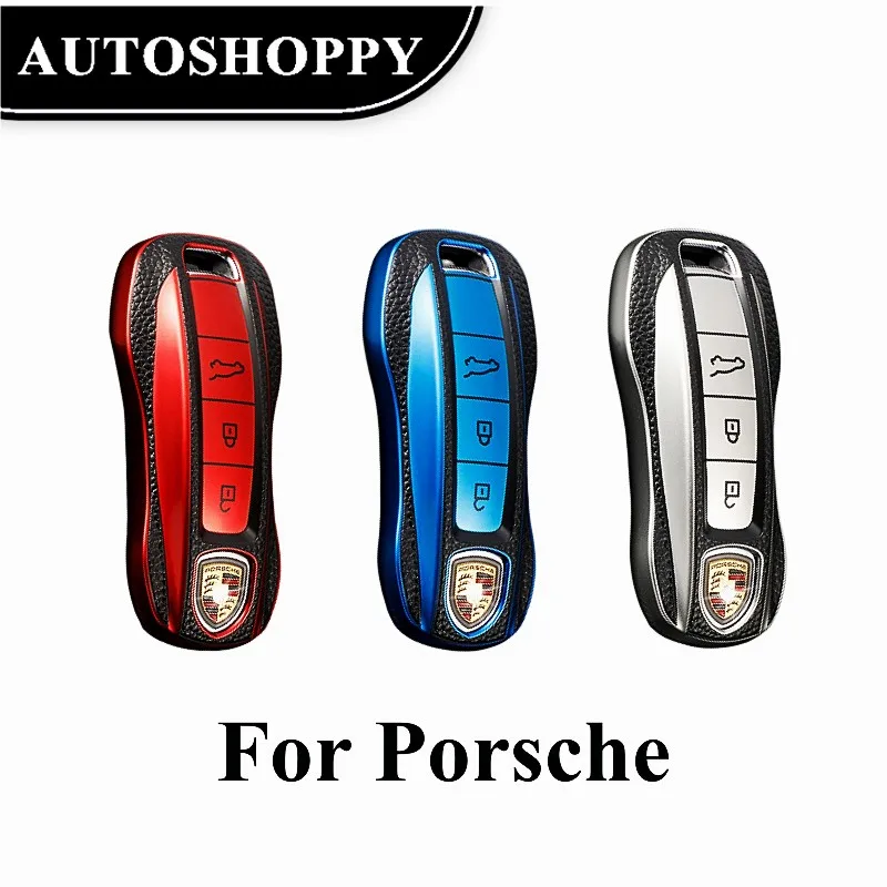 TPU High Quality Car Key Case Cover For Porsche Panamera Cayenne 971 911 9YA Macan Boxster 34 Buttons Keyless Remote Protection