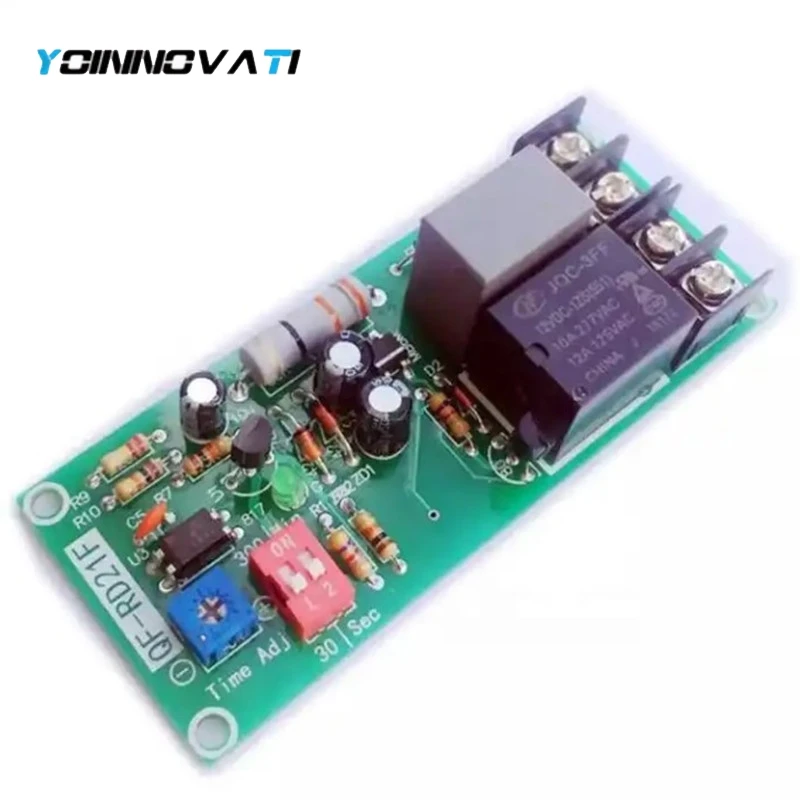 1PCS RD21F AC 100V-220V Adjustable Timer Control Relay Module Turn Off Delay Switch Board