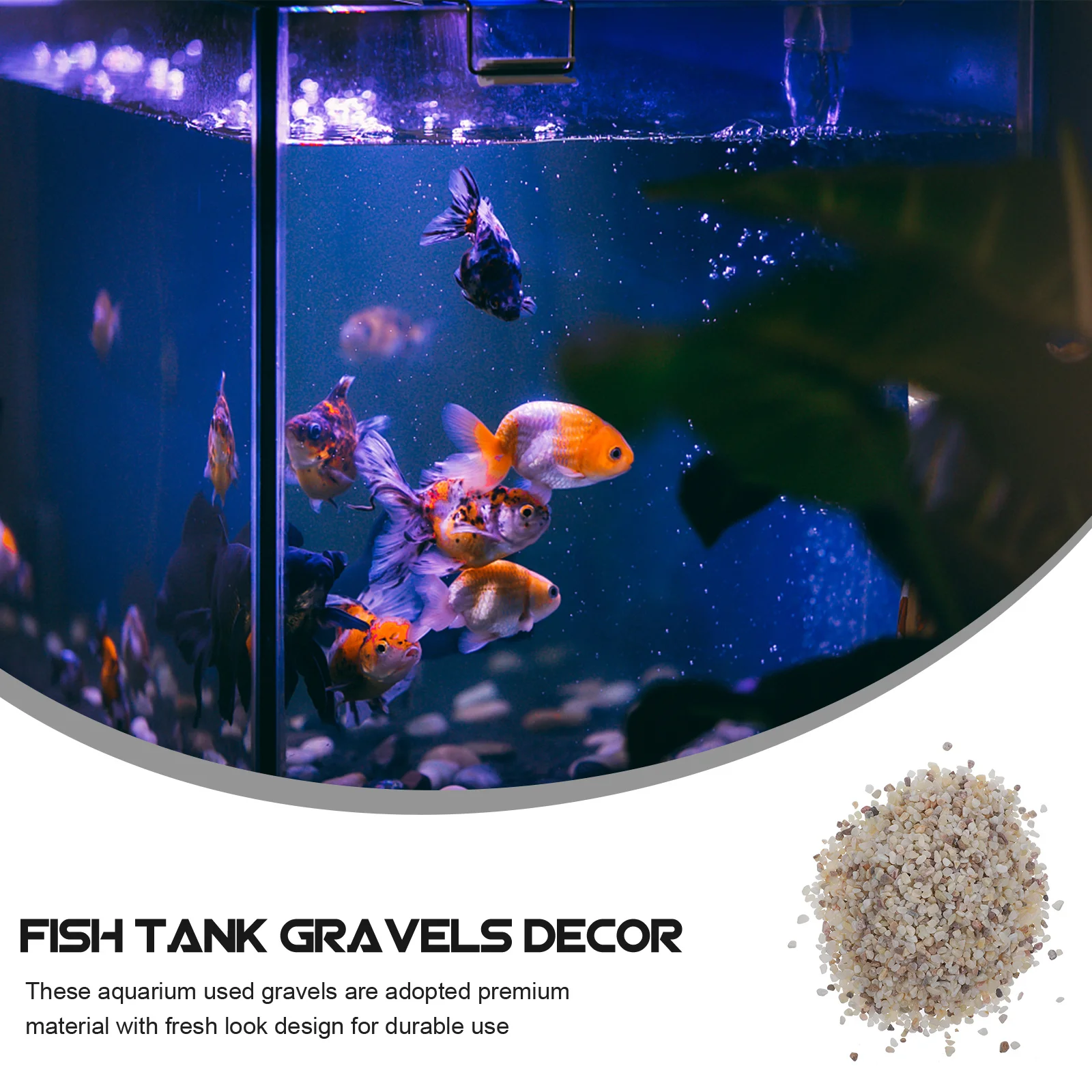 

Fish Tank Decorative Gravel Aquarium for Terrarium Pebbles Rocks Sand Stones Tanks