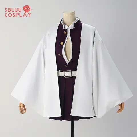 SBluuCosplay Mitsuri Kanroji Cosplay disfraz bordado SR calidad púrpura TR Material