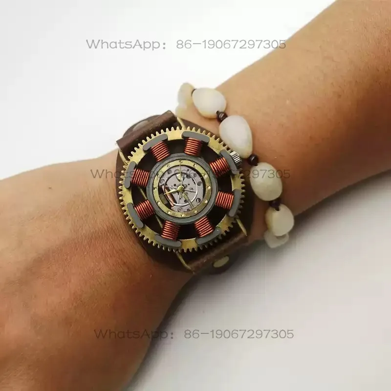 Steampunk hip hop style watch retro trend personality quartz watch