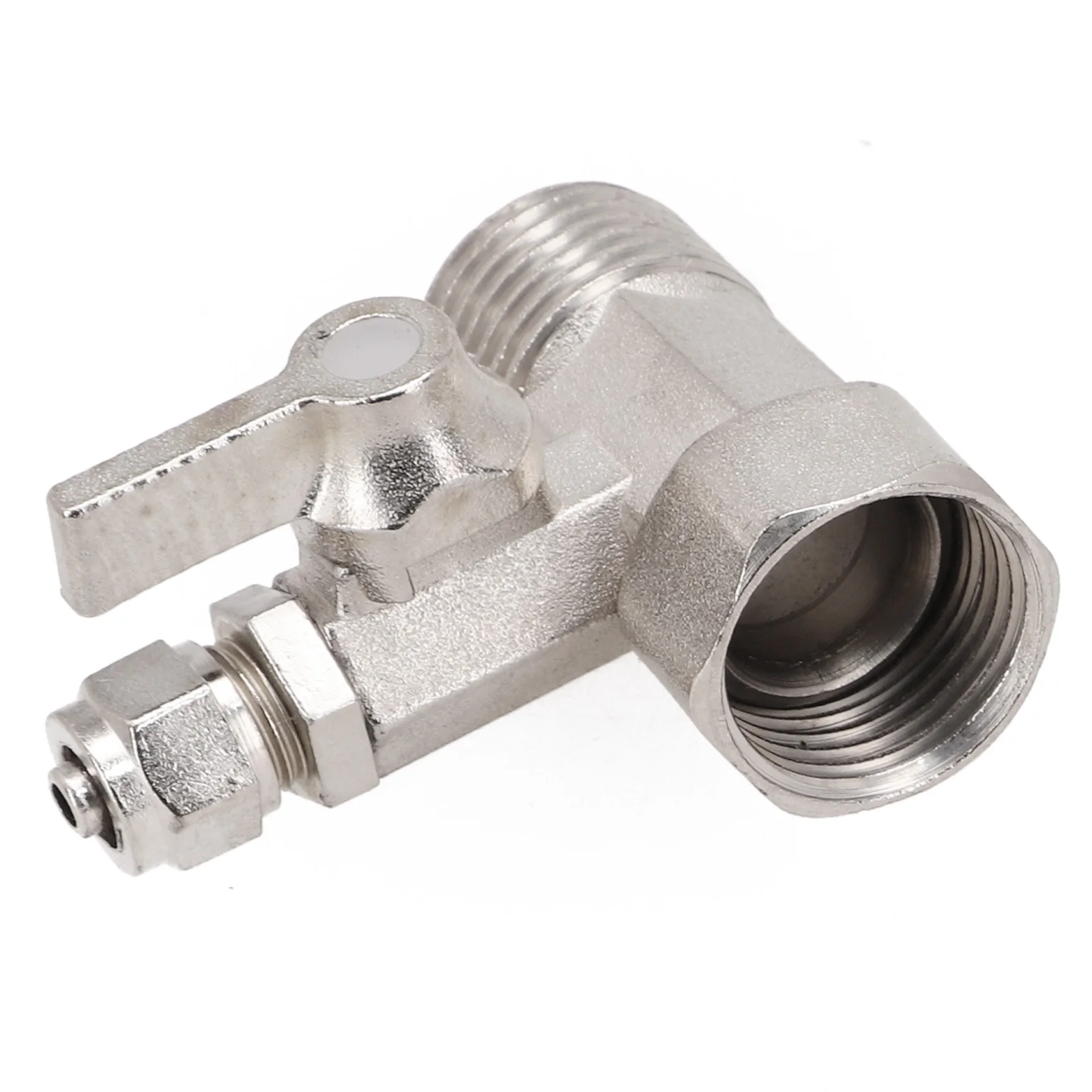 Alloy Ball Valve 3-way Switch Faucet Adapter Water Pipe Splitter Diverter Valve Water Tap Connector Washing Machine Accessories