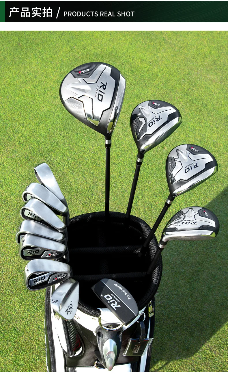 Golf Men's Right Hand 4 Combination Clubs, Overseas Version Full Set of Beginner Clubs