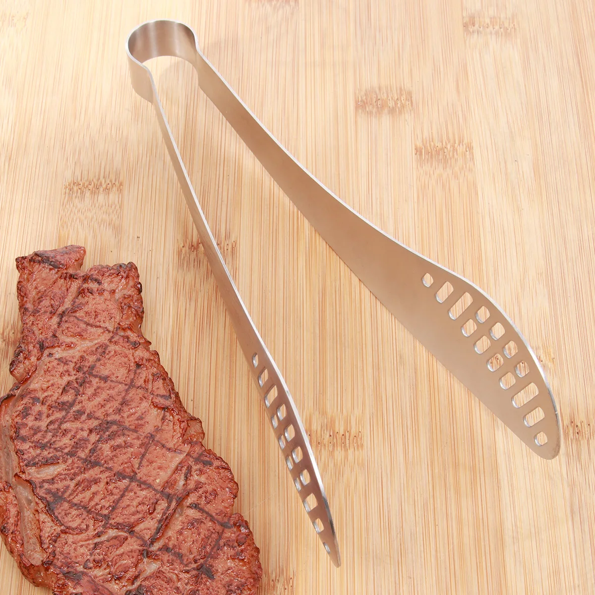 

Anti scalding Barbecue Clip Stainless Steel Food Tong Non slip Bread Clamp for Home Buffet Restaurant Party Steak Pizzas