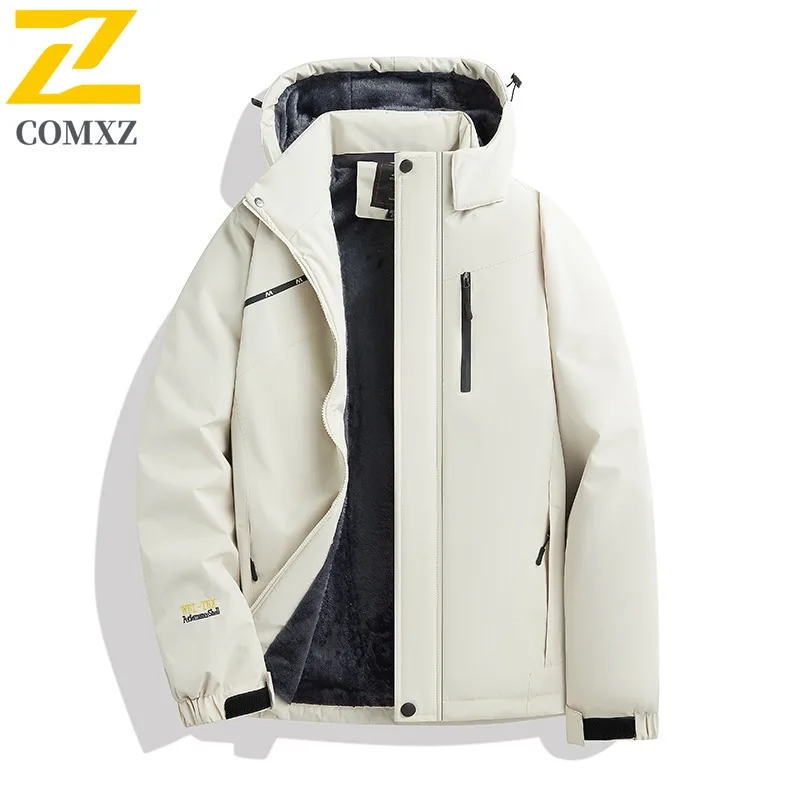 

COMXZ Multi Functional Mens Jacket Outdoor Rock Climbing Durable Thickened Coat Street Style Lightweight Autumn Mens Clothing