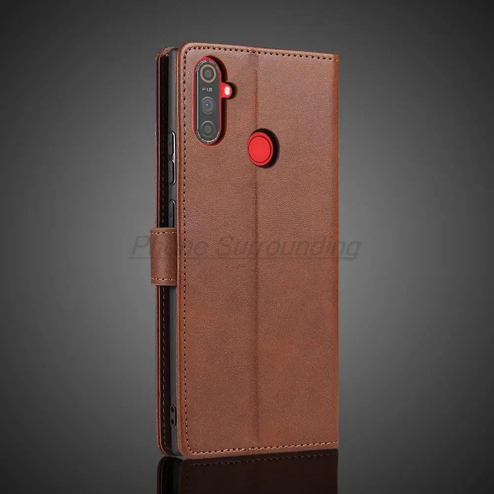 Realme C3 Case Wallet Flip Cover Leather Case for OPPO Realme C3 Pu Leather Phone Bags protective Holster Fundas Coque