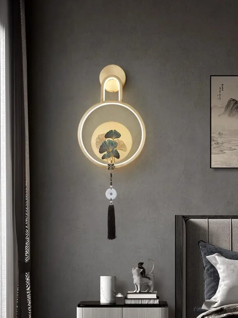 настенный светильник, светильник для гостиной, фоновая стена для телевизора, простое и атмосферное творчество, прикроватная лампа для спальни в коридоре