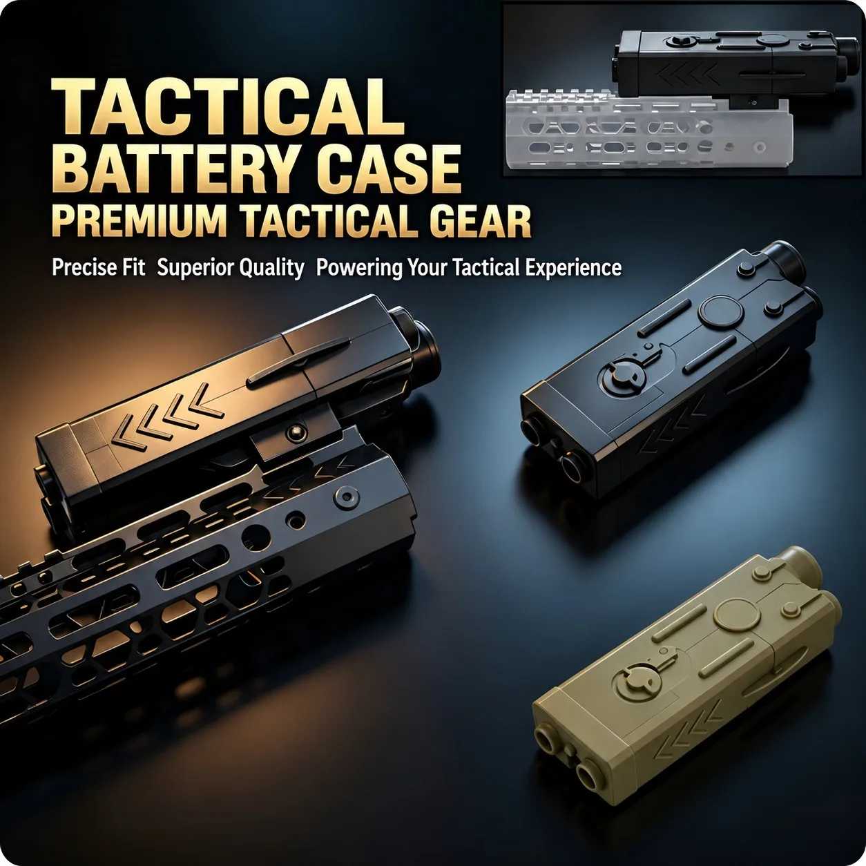 Tactical PEQ-15 External Battery Box Large Capacity Lithium Battery Storage Case for Airsoft CS Outdoor Training Accessories Kit