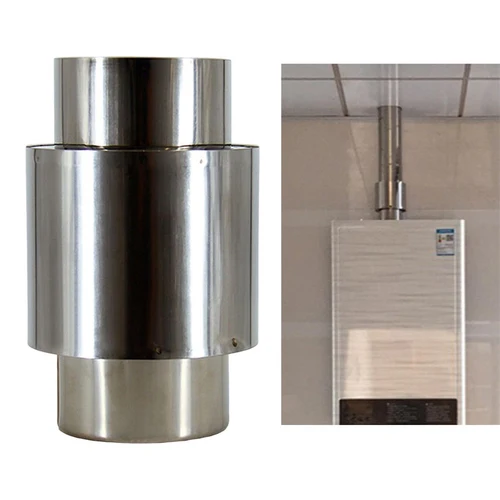 스토브 파이프 굴뚝 텐트 파이프, 연도 익스텐션 튜브 어댑터, 스테인레스 스틸 역류 방지 체크 밸브, 윈드 캡, 60mm 