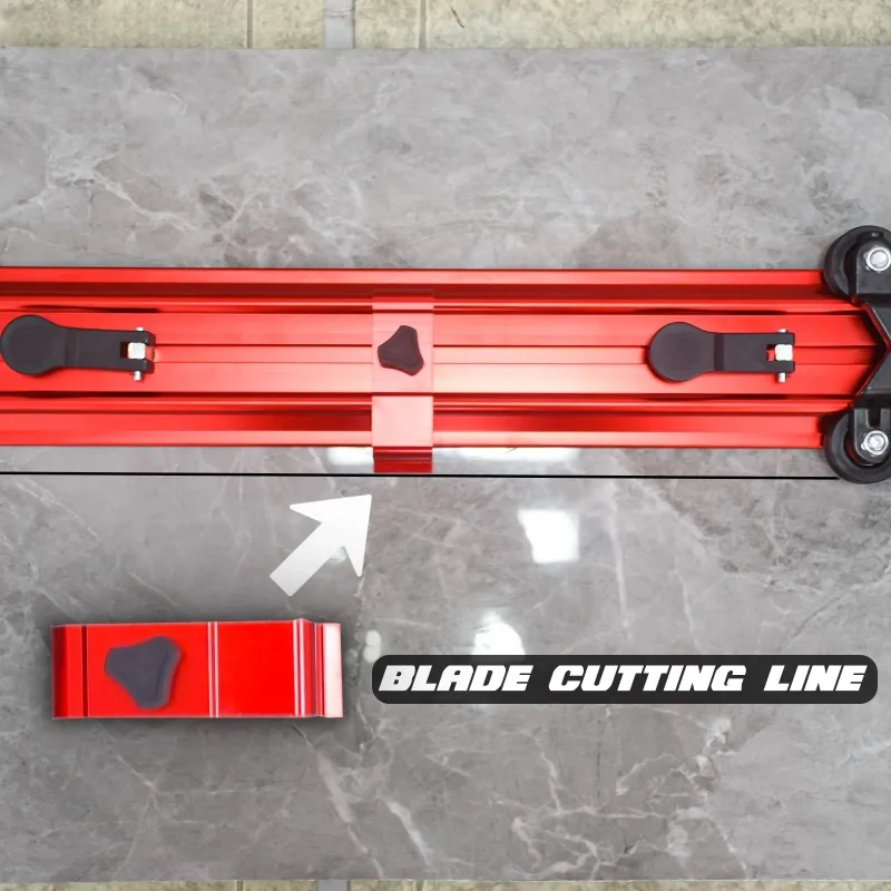 3200mm Manual Tile Cutter Professional Hand Tile Cutting Machine Three Blades Push Knife Slab Cutter