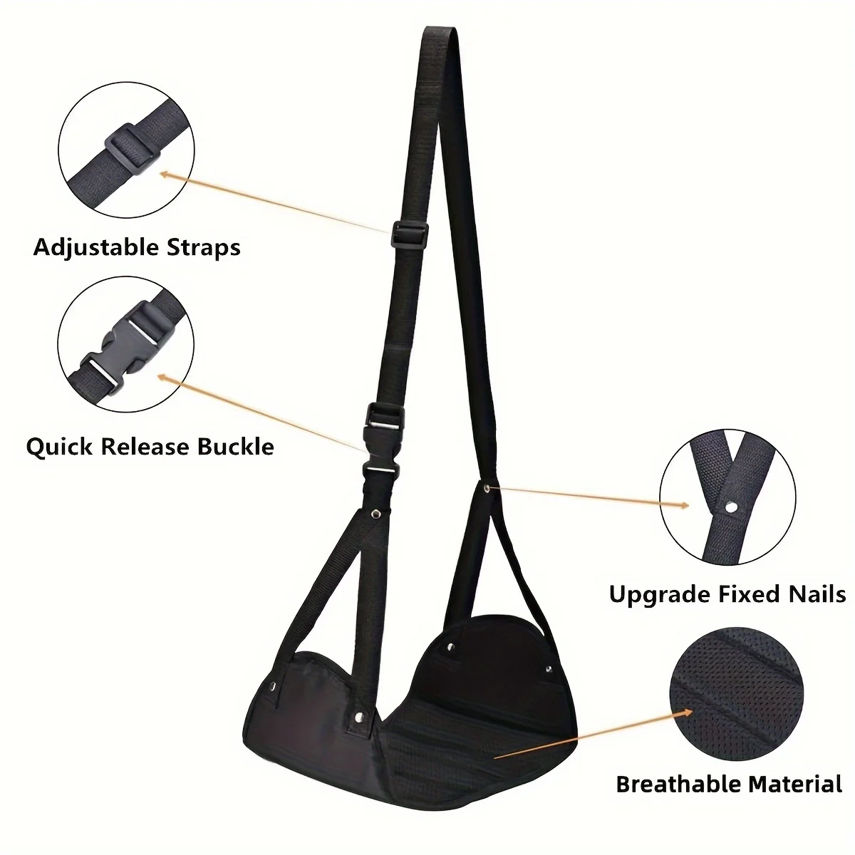 Portable Airplane Footrest Adjustable Height Foot Rest Travel Accessories Footrests Hammock To Relax Your Feet